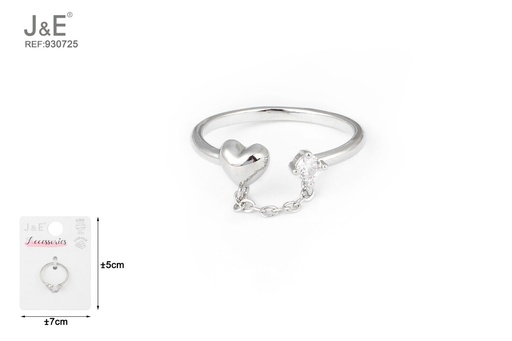 [930725] [6u/cx]Anillo electrochapado en paladio blanco K