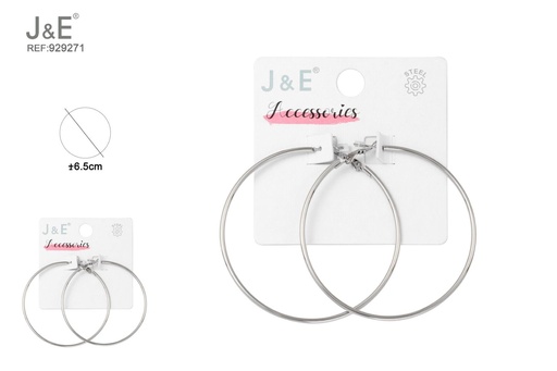 [929271] [6u/cx]Aros de acero inoxidable 65#