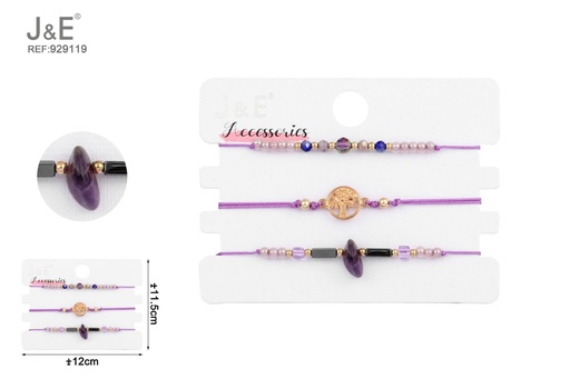[929119] [6u/cx]Set de 3 pulseras