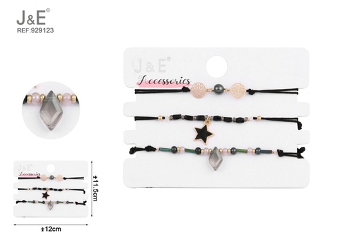 [929123] [6u/cx]Set de 3 pulseras
