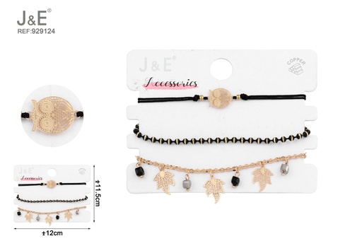 [929124] [6u/cx]Set de 3 pulseras