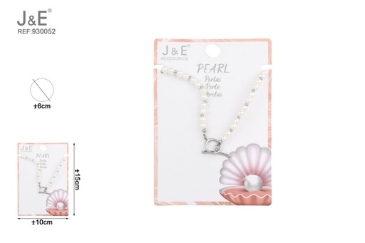 [930052] [6u/cx]Collar de perlas 6# blanco K
