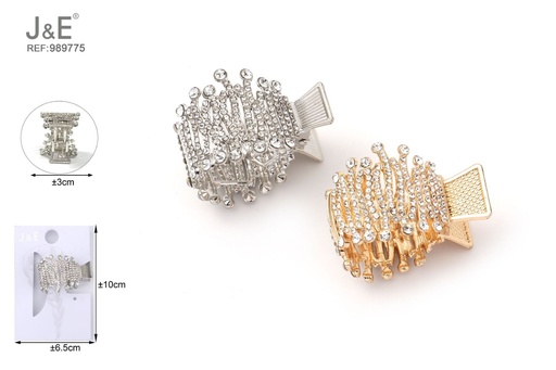 [989775] [12u/cx]Broche de corazón sólido de aleación para coleta