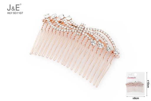 [931107] [12u/cx]Peine con pedrería brillante para el cabello