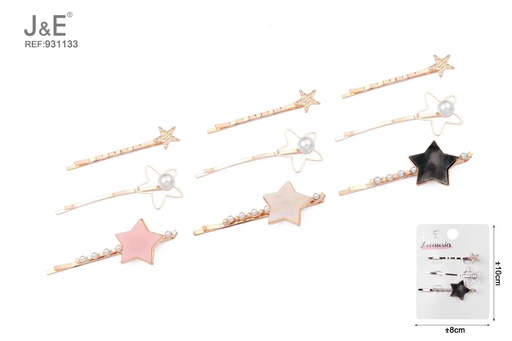 [931133] [12u/cx]Conjunto de piezas con diseño pentagonal de acetato 3 piezas