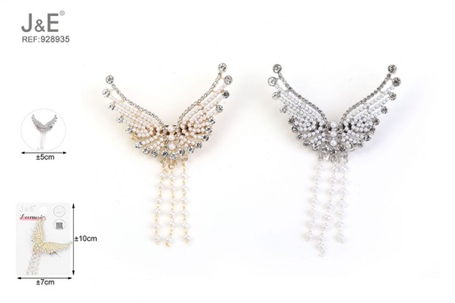 [928935] [12u/cx]Broche con alas de ángel, 4-5 cm