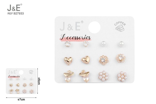[927933] [6u/cx]Conjunto de aretes - 6 pares