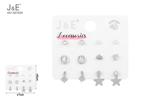 [927934] [6u/cx]Conjunto de aretes - 6 pares