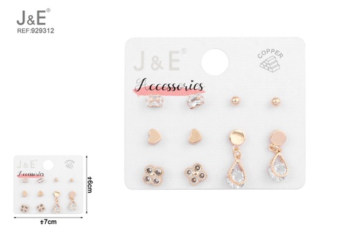 [929312] [6u/cx]Conjunto de aretes - 6 pares