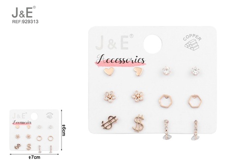 [929313] [6u/cx]Conjunto de aretes - 6 pares