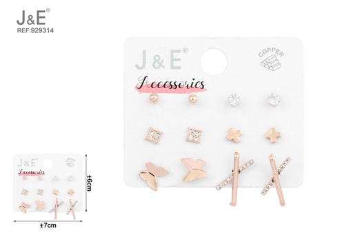 [929314] [6u/cx]Conjunto de aretes - 6 pares