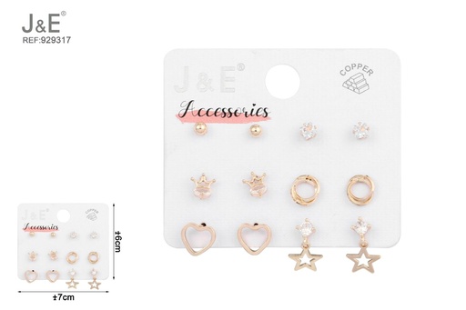 [929317] [6u/cx]Conjunto de aretes - 6 pares