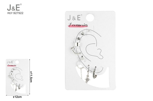 [927922] [6u/cx]Conjunto de clips para cartílago de oreja - 9 pcs