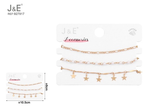 [927917] [6u/cx]Set de 3 pulseras