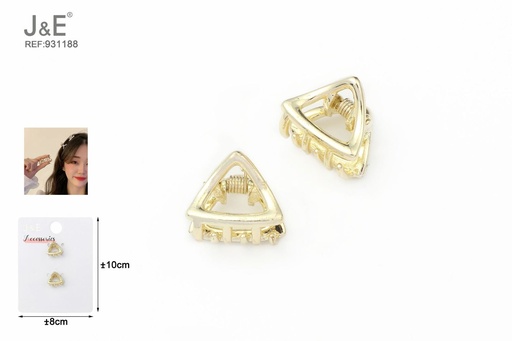 [931188] [12u/cx]Pinza de garra con peine incrustado de diamantes 2 piezas