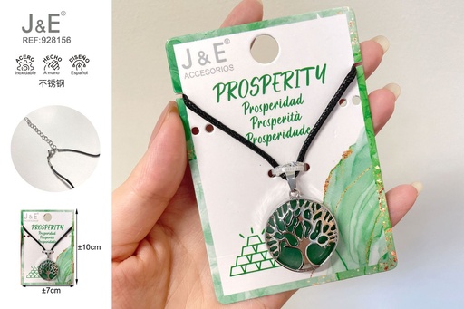 [928156] [12u/cx]Colgante del árbol de la vida de piedra natural, aventurina verde