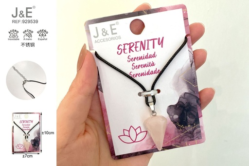 [929539] [12u/cx]Piedra cónica 1.5*2.4CM Rosa de cristal